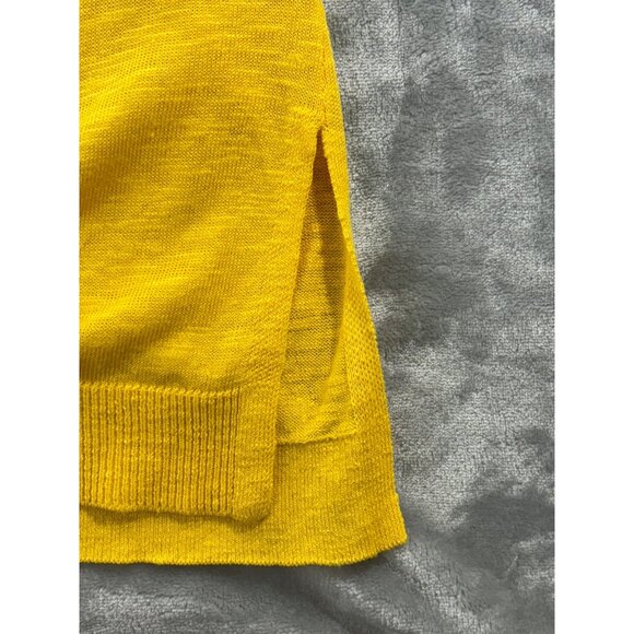 Kasper Cardigan Women's Medium Open Front Long Duster Yellow Sweater - Picture 8 of 12